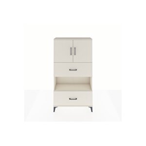 Arges Dolap 3 Raflı 2 Çekmeceli 2 Kapaklı 88x30x163 Aytaşı-aytaşı