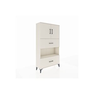 Arges Dolap 3 Raflı 2 Çekmeceli 2 Kapaklı 88x30x163 Aytaşı-aytaşı