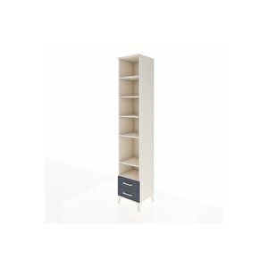 Hyperion Dolap 6 Raflı 2 Çekmeceli 44x44x243 Aytaşı-antrasit
