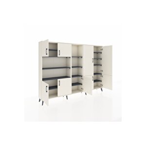 Arges Dolap 14 Raflı 9 Kapaklı 220x30x163 Aytaşı-aytaşı/antrasit