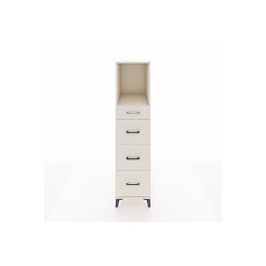 Kronos Dolap Tek Raflı 4 Çekmeceli 44x59x182 Aytaşı-aytaşı
