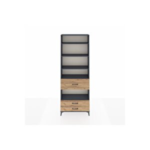 Arges Dolap 5 Raflı 3 Çekmeceli 88x30x243 Antrasit-çam