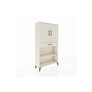 Arges Dolap 3 Raflı Tek Çekmeceli 2 Kapaklı 88x30x163 Aytaşı-aytaşı