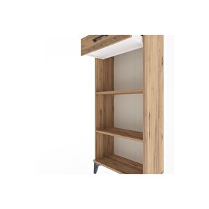 Arges Dolap 2 Raflı Tek Çekmeceli 60x30x134 Çam-çam