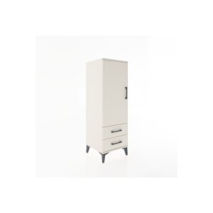 Hyperion Dolap 3 Raflı 2 Çekmeceli Tek Kapaklı 44x44x134 Aytaşı-aytaşı