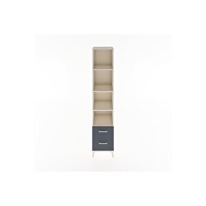 Hyperion Dolap 4 Raflı 2 Çekmeceli 44x44x221 Aytaşı-antrasit