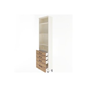 Arges Dolap 4 Raflı 4 Çekmeceli 60x30x243 Aytaşı-çam