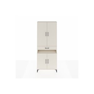 Arges Dolap 5 Raflı Tek Çekmeceli 4 Kapaklı 88x30x221 Aytaşı-aytaşı