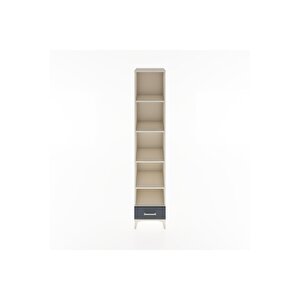 Hyperion Dolap 5 Raflı Tek Çekmeceli 44x44x221 Aytaşı-antrasit