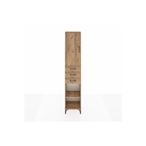 Arges Dolap 4 Raflı 3 Çekmeceli Tek Kapaklı 44x30x221 Çam-çam