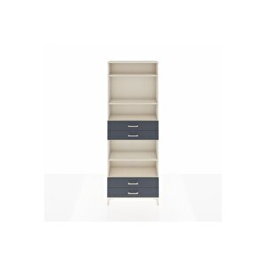 Arges Dolap 5 Raflı 4 Çekmeceli 88x30x243 Aytaşı-antrasit