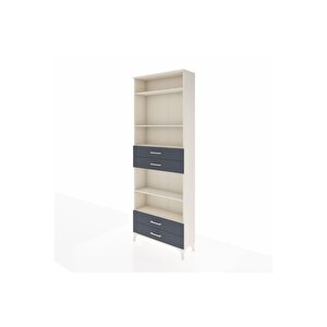 Arges Dolap 5 Raflı 4 Çekmeceli 88x30x243 Aytaşı-antrasit