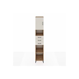 Hyperion Dolap 4 Raflı 3 Çekmeceli Tek Kapaklı 44x44x243 Çam-aytaşı