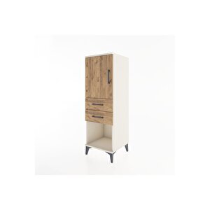Hyperion Dolap 2 Raflı 2 Çekmeceli Tek Kapaklı 44x44x134 Aytaşı-çam