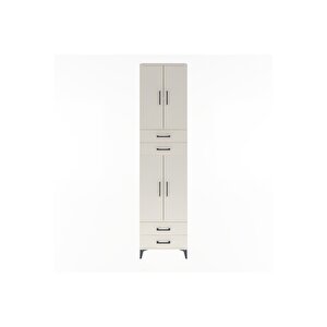 Arges Dolap 3 Raflı 4 Çekmeceli 4 Kapaklı 60x30x243 Aytaşı-aytaşı