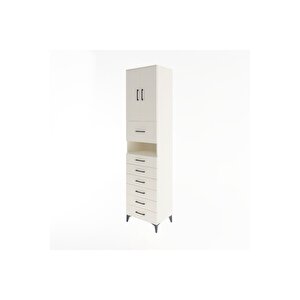 Hyperion Dolap 2 Raflı 7 Çekmeceli 2 Kapaklı 60x44x243 Aytaşı-aytaşı