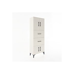 Arges Dolap 2 Raflı 2 Çekmeceli 4 Kapaklı 60x30x163 Aytaşı-aytaşı