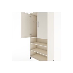 Hyperion Dolap 4 Raflı 2 Kapaklı Tek Askılı 88x44x195 Aytaşı-aytaşı