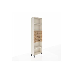 Arges Dolap 3 Raflı 4 Çekmeceli 60x30x221 Aytaşı-çam