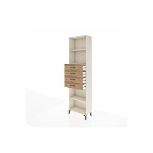 Arges Dolap 3 Raflı 4 Çekmeceli 60x30x221 Aytaşı-çam