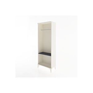 Arges Dolap Tek Raflı Kapaklı Tek Askılı 60x30x163 Aytaşı-antrasit