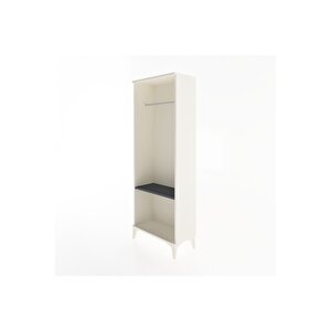 Arges Dolap Tek Raflı Kapaklı Tek Askılı 60x30x163 Aytaşı-antrasit