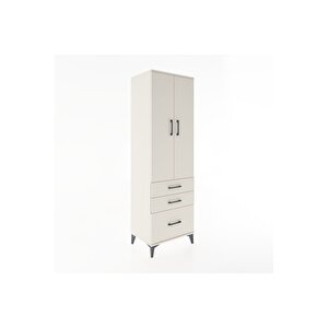 Hyperion Dolap 4 Raflı 3 Çekmeceli 2 Kapaklı 60x44x195 Aytaşı-aytaşı