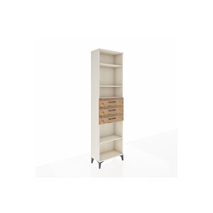 Arges Dolap 4 Raflı 3 Çekmeceli 60x30x221 Aytaşı-çam