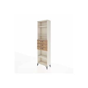 Arges Dolap 4 Raflı 3 Çekmeceli 60x30x221 Aytaşı-çam