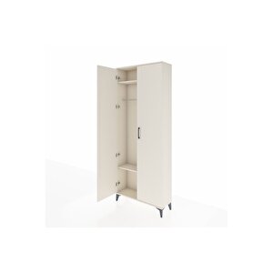 Arges Dolap 2 Raflı 2 Kapaklı Tek Askılı 88x30x221 Aytaşı-aytaşı