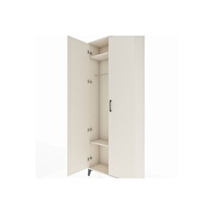 Arges Dolap 2 Raflı 2 Kapaklı Tek Askılı 88x30x221 Aytaşı-aytaşı