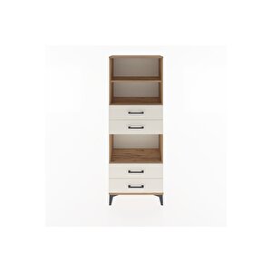 Arges Dolap 3 Raflı 4 Çekmeceli 60x30x163 Çam-aytaşı