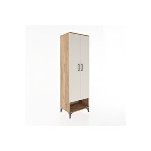 Hyperion Dolap 4 Raflı 2 Kapaklı 60x44x195 Çam-aytaşı