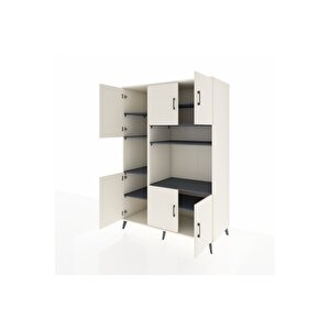 Kronos Dolap 9 Raflı 6 Kapaklı 132x59x195 Aytaşı-aytaşı/antrasit