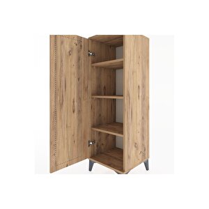 Hyperion Dolap 3 Raflı Tek Kapaklı 44x44x134 Çam-çam