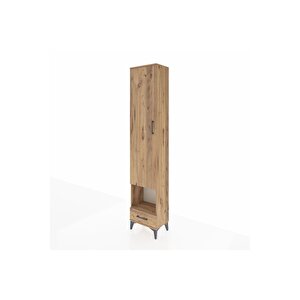 Arges Dolap 5 Raflı Tek Çekmeceli Tek Kapaklı 44x30x221 Çam-çam