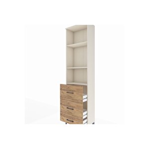 Arges Dolap 3 Raflı 3 Çekmeceli 60x30x221 Aytaşı-çam