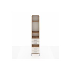 Arges Dolap 4 Raflı 4 Çekmeceli 44x30x221 Çam-aytaşı
