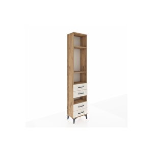 Arges Dolap 4 Raflı 4 Çekmeceli 44x30x221 Çam-aytaşı