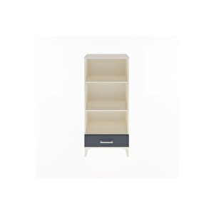 Arges Dolap 3 Raflı Tek Çekmeceli 60x30x134 Aytaşı-antrasit