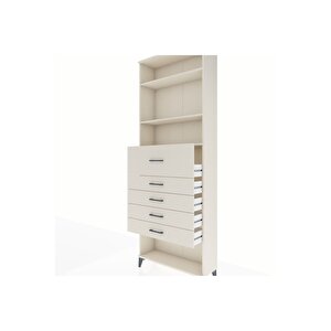 Arges Dolap 3 Raflı 5 Çekmeceli 88x30x243 Aytaşı-aytaşı