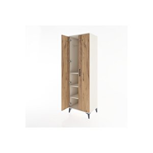 Hyperion Dolap 3 Raflı 2 Kapaklı Tek Askılı 60x44x195 Aytaşı-çam