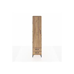 Hyperion Dolap 5 Raflı 2 Çekmeceli Tek Kapaklı 44x44x195 Çam-çam