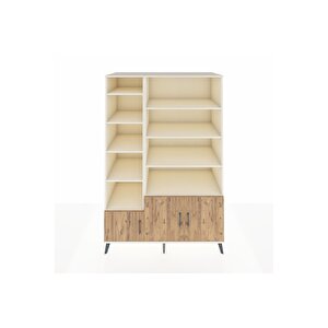 Kronos Dolap 10 Raflı 3 Kapaklı 132x59x195 Aytaşı-çam/aytaşı