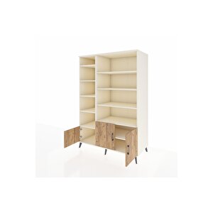 Kronos Dolap 10 Raflı 3 Kapaklı 132x59x195 Aytaşı-çam/aytaşı