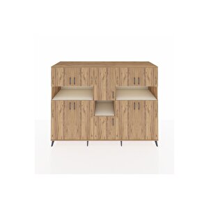 Kronos Dolap 14 Raflı 10 Kapaklı 220x59x163 Çam-çam/aytaşı