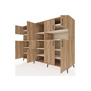 Kronos Dolap 14 Raflı 10 Kapaklı 220x59x163 Çam-çam/aytaşı