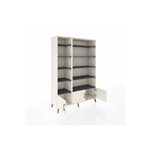 Hyperion Dolap 10 Raflı 3 Kapaklı 132x44x195 Aytaşı-aytaşı/antrasit