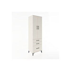 Hyperion Dolap 2 Raflı 3 Çekmeceli Tek Askılı 60x44x195 Aytaşı-aytaşı