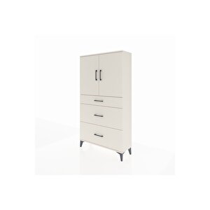 Arges Dolap 2 Raflı 3 Çekmeceli 2 Kapaklı 88x30x163 Aytaşı-aytaşı